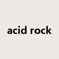 acid rock是什么意思