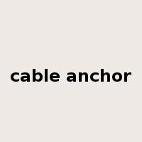 cable anchor是什么意思