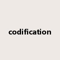 codification是什么意思