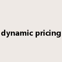 dynamic pricing是什么意思