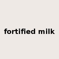 fortified milk是什么意思