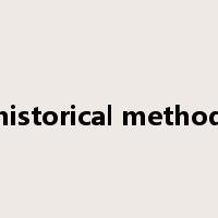 historical method是什么意思