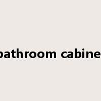 bathroom cabinet是什么意思