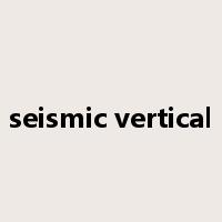 seismic vertical是什么意思