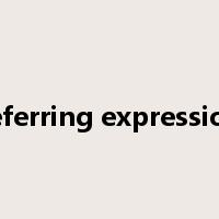 referring expression是什么意思