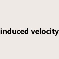 induced velocity是什么意思