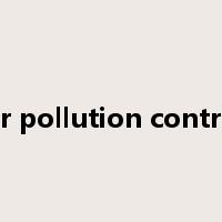 air pollution control是什么意思