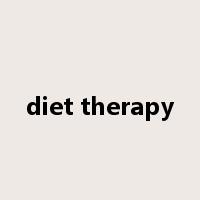 diet therapy是什么意思