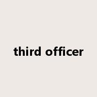 third officer是什么意思