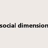 social dimension是什么意思