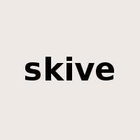 skive是什么意思