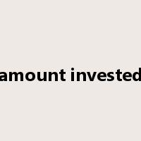 amount invested是什么意思
