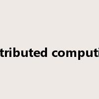distributed computing是什么意思