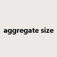 aggregate size是什么意思