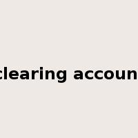 clearing account是什么意思