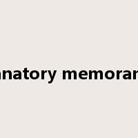 explanatory memorandum是什么意思