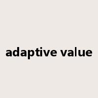 adaptive value是什么意思