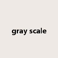 gray scale是什么意思