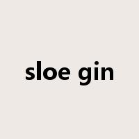 sloe gin是什么意思