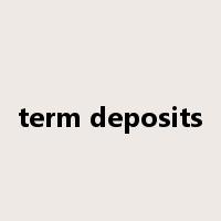 term deposits是什么意思