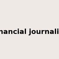 financial journalist是什么意思