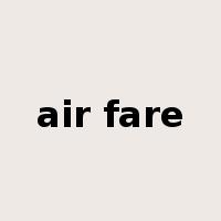 air fare是什么意思