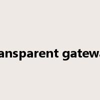 transparent gateway是什么意思