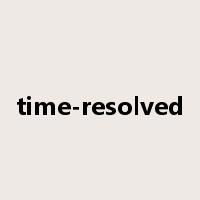 time-resolved是什么意思