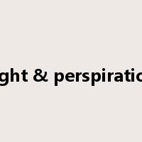 Light & perspiration是什么意思