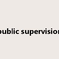 public supervision是什么意思