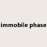 immobile phase是什么意思