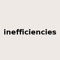 inefficiencies是什么意思