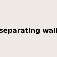 separating wall是什么意思