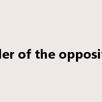 leader of the opposition是什么意思