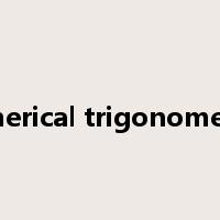 spherical trigonometry是什么意思