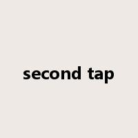 second tap是什么意思