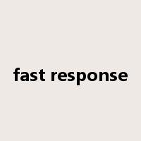 fast response是什么意思