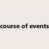 course of events是什么意思