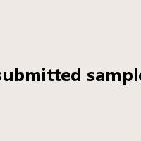 submitted sample是什么意思