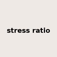 stress ratio是什么意思