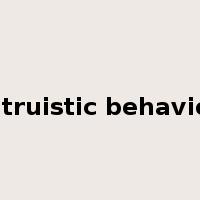 altruistic behavior是什么意思
