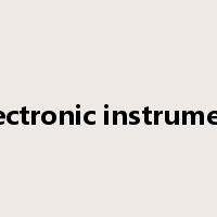 electronic instrument是什么意思