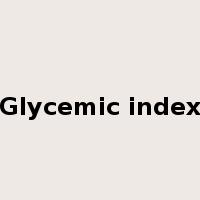 Glycemic index是什么意思