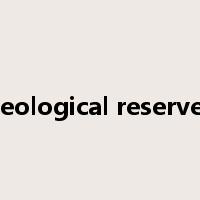geological reserves是什么意思