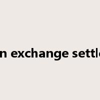 foreign exchange settlement是什么意思