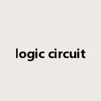 logic circuit是什么意思