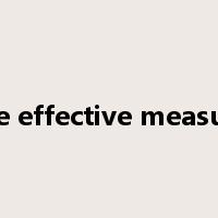 take effective measures是什么意思