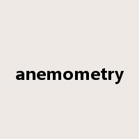 anemometry是什么意思