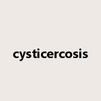 cysticercosis是什么意思