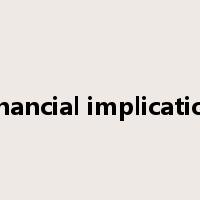 financial implication是什么意思